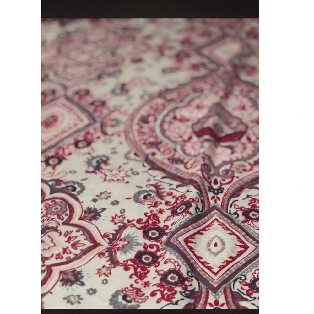 Bedding Red Pink Geometric